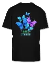 T-Shirt /Backprint / Butterfly / Black