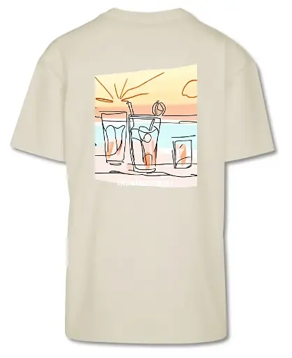 T-Shirt / Backprint / Cocktails Sand